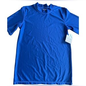NWT-Arizona Jean Co. Boys youth swimwear top. Blue size Large 14/16 Husky